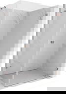 Mexen Lunar-B dušo kabina, atveriama, dešinė 90 x 70 cm, skaidri, šepečiu šlifuotas varis - 832-090-070-65-00-P