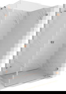 Mexen Lunar-B durų dešinė dušo kabina 90 x 80 cm, permatoma, šlifuotas varis - 832-090-080-65-00-P