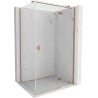 Mexen Mist H T dešinė durų dušo kabina 70 x 95 cm, skaidri, šlifuota vario spalva - 8A5T-070-095-65-00-P