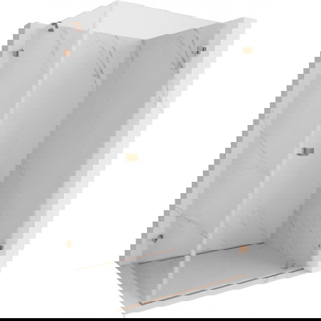 Mexen Lunar-B dešinysis dušo kabinos atveriamas durys 100 x 90 cm, skaidrus, šlifuotas varis - 832-100-090-65-00-P