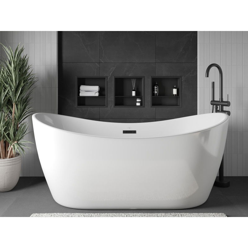 Mexen X-Wall-R nišinė lentyna su apvadu ir lentynėle 30 x 30 cm, juoda - 1970303010S