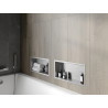 Mexen X-Wall-R nišinė lentyna su apvadu 45 x 20 cm, inox - 1910452010