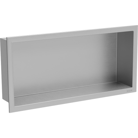 Mexen X-Wall-R nišinė lentyna su apvadu 45 x 20 cm, inox - 1910452010