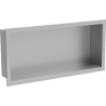 Mexen X-Wall-R nišinė lentyna su apvadu 45 x 20 cm, inox - 1910452010