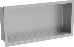 Mexen X-Wall-R nišinė lentyna su apvadu 45 x 20 cm, inox - 1910452010