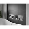 Mexen X-Wall-R nišinė lentyna su apvadu 45 x 20 cm, inox - 1910452010