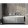 Mexen X-Wall-R įleidžiama lentyna su apsiuvimu 45 x 20 cm, inox - 1910452010