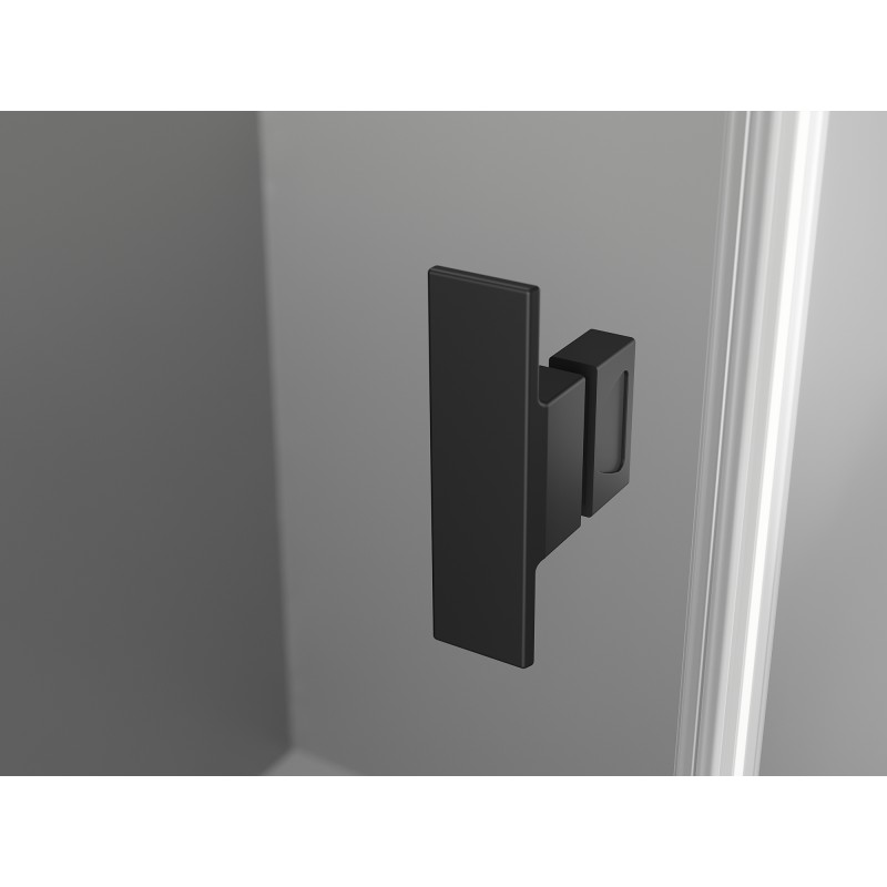 Mexen Mist-H T voniaus kambario kabina atveriama kairė 120 x 90 cm, skaidri, juoda - 8A5T-120-090-70-00-L