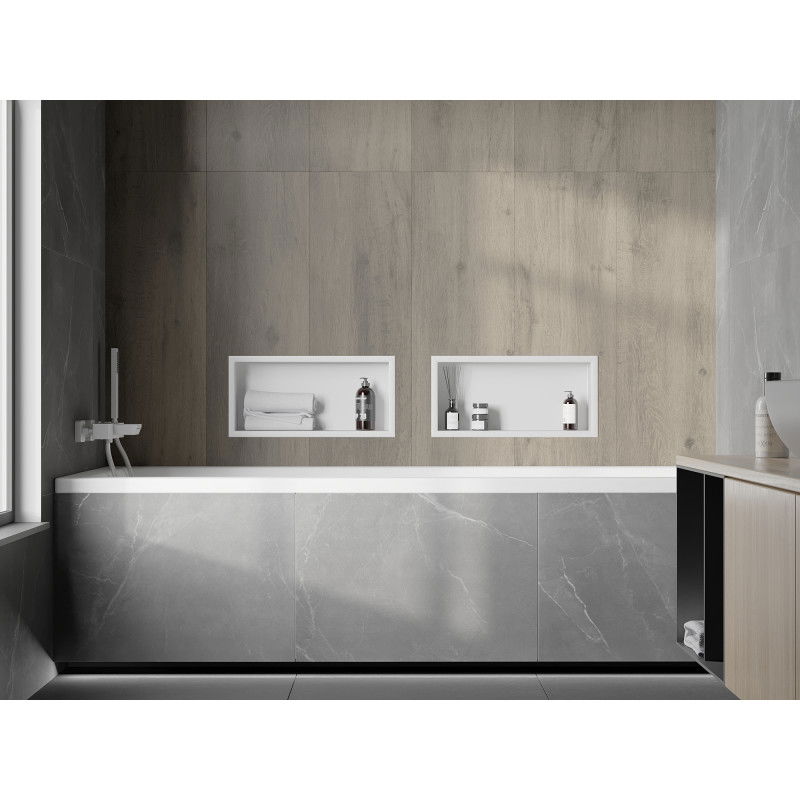 Mexen X-Wall-R nišinė lentyna su apvadu 45 x 20 cm, balta - 1920452010