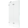 Mexen Lunar dvisparnis vonios ekranas kairinis 90 x 150 cm, skaidrus, chromas - 897-090-100-01-00-L