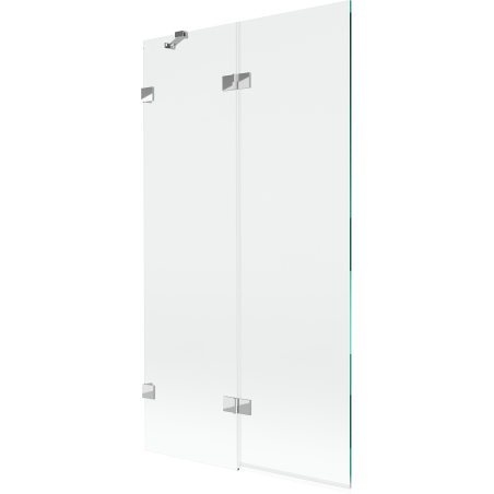 Mexen Lunar dviejų dalių vonios ekranas kairysis 100 x 150 cm, permatomas, chromuotas - 897-100-100-01-00-L