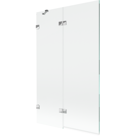 Mexen Lunar dušo sienelė, 2 sparnai, kairė, 110 x 150 cm, permatoma, chromo - 897-110-100-01-00-L