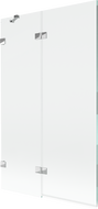 Mexen Lunar dušo sienelė, 2 sparnai, kairė, 110 x 150 cm, permatoma, chromo - 897-110-100-01-00-L