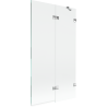 Mexen Lunar vonios ekranas, 2 sparnų, dešinysis 100 x 150 cm, skaidrus, chromas - 897-100-100-01-00-P