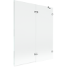 Mexen Lunar dušo sienelė 2-durų dešinė 140 x 150 cm, skaidri, chromas - 897-140-100-01-00-P