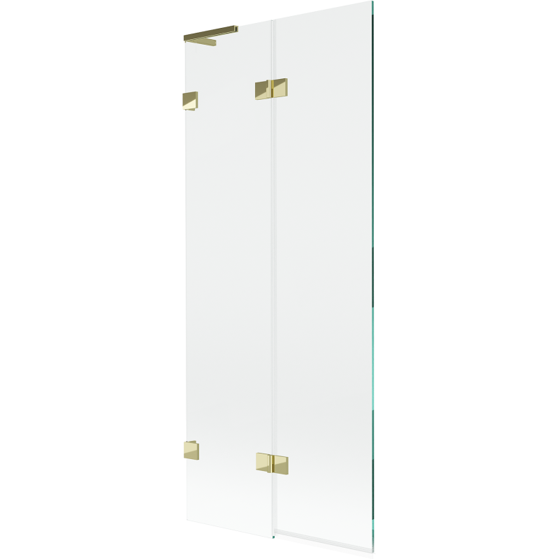 Mexen Lunar L Voniai Skirtas Atvartas 2-sparnas Kairysis 80 x 150 cm, skaidrus, auksinis - 897L-080-100-50-00-L