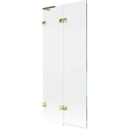 Mexen Lunar L Voniai Skirtas Atvartas 2-sparnas Kairysis 80 x 150 cm, skaidrus, auksinis - 897L-080-100-50-00-L
