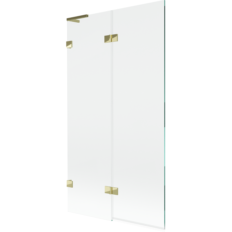 Mexen Lunar L vonios sienelė 2-durų kairė 100 x 150 cm, skaidrus, auksinis - 897L-100-100-50-00-L