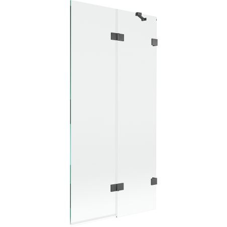 Mexen Lunar dušo ekranas, dvigubas, dešinysis, 90 x 150 cm, skaidrus, šešėlinė pilka šlifuota - 897-090-100-66-00-P