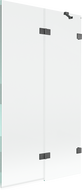 Mexen Lunar vonios ekranas, dviejų dalių, dešinysis, 100 x 150 cm, skaidrus, šepetėlis pilkai - 897-100-100-66-00-P