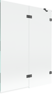Mexen Lunar dušo ekranas 2-sparnių dešinys 130 x 150 cm, skaidrus, šlifuotas ginklų pilkas - 897-130-100-66-00-P