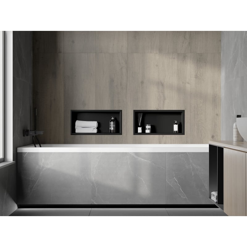 Mexen X-Wall-R nišinė lentyna su apvadu 45 x 20 cm, juoda - 1970452010