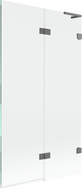Mexen Lunar L vonios kambario sienelė 2-durų dešinė 100 x 150 cm, skaidri, ginklo metalas - 897L-100-100-95-00-P