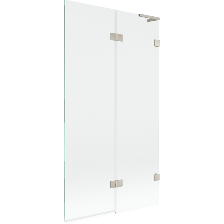 Mexen Lunar L vonios ekrano dujų 2-duris dešinys 100 x 150 cm, skaidrus, šlifuotas nikelis - 897L-100-100-97-00-P