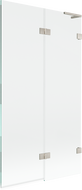Mexen Lunar L vonios ekrano dujų 2-duris dešinys 100 x 150 cm, skaidrus, šlifuotas nikelis - 897L-100-100-97-00-P
