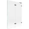 Mexen Lunar L vonios dušo ekranas 2-durų, dešinysis 120 x 150 cm, skaidrus, gun metal - 897L-120-100-95-00-P