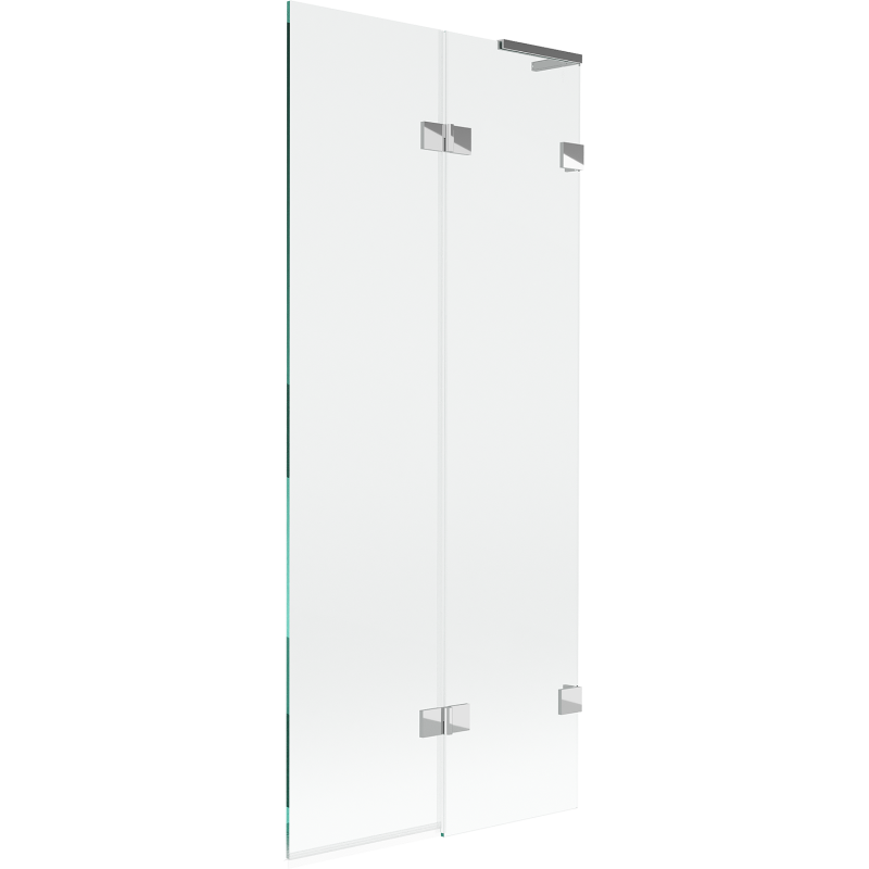 Mexen Lunar L vonios ekrano 2-dalių, dešinys 80 x 150 cm, skaidrus, chromas - 897L-080-100-01-00-P