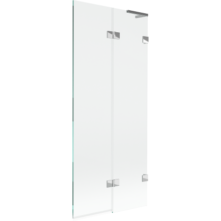 Mexen Lunar L vonios ekrano 2-dalių, dešinys 80 x 150 cm, skaidrus, chromas - 897L-080-100-01-00-P