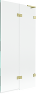 Mexen Lunar L vonios ekrano 2-durų dešinys 90 x 150 cm, permatomas, auksinis matinio šepetėlio - 897L-090-100-55-00-P