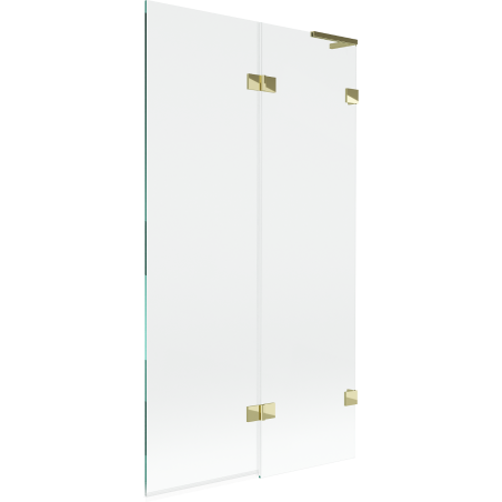 Mexen Lunar L vonios pertvara 2-panelių dešinės pusės 100 x 150 cm, skaidrus, auksinis - 897L-100-100-50-00-P