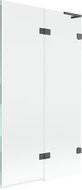 Mexen Lunar L vonios kambario pertvara 2-durisų dešinė 100 x 150 cm, skaidri, gun gray šėtoninė - 897L-100-100-66-00-P