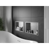 Mexen X-Wall-R nišinė lentyna su apvadu 45 x 30 cm, inox - 1910453010