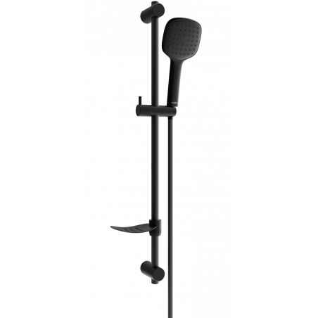 Mexen DF33 juodos spalvos dušo galvučių rinkinys su stumdomu laikikliu - 785334582-70