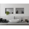 Mexen X-Wall-R nišinė lentyna su apvadu 45 x 30 cm, inox - 1910453010