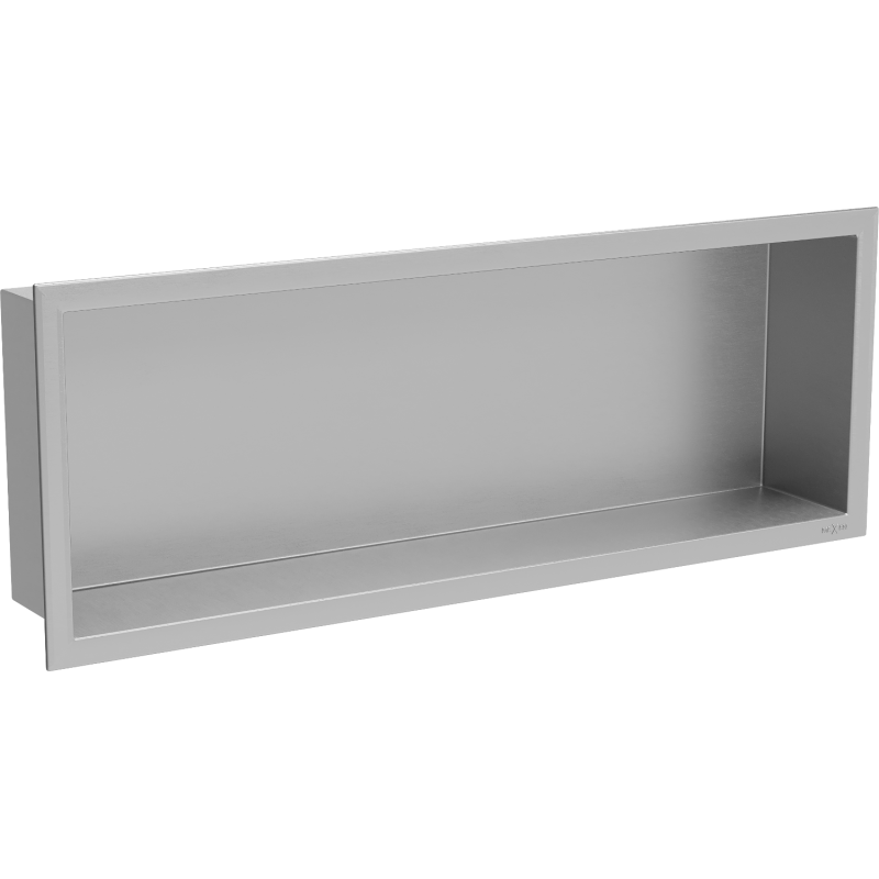 Mexen X-Wall-R nišinė lentyna su apvadu 60 x 20 cm, nerūdijantis plienas - 1910602010