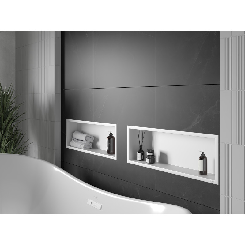 Mexen X-Wall-R nišinis lentyna su apykakle 60 x 20 cm, balta - 1920602010