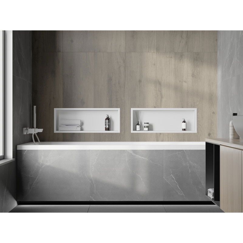 Mexen X-Wall-R įmontuojama lentyna su apvadu 60 x 20 cm, balta - 1920602010