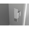Mexen Mist-H Duo kairė pusė atidaroma dušo kabina 115 x 75 cm, skaidrus, chromas - 8A5-115L-075P-01-00