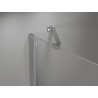 Mexen Mist-H Duo kairė pusė atidaroma dušo kabina 115 x 75 cm, skaidrus, chromas - 8A5-115L-075P-01-00