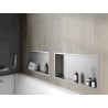 Mexen X-Wall-R įleidžiama lentyna su apvadu 60 x 30 cm, inox - 1910603010