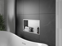 Mexen X-Wall-R įleidžiama lentyna su apvadu 60 x 30 cm, inox - 1910603010
