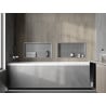 Mexen X-Wall-R įleidžiama lentyna su apvadu 60 x 30 cm, inox - 1910603010