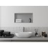 Mexen X-Wall-R įleidžiama lentyna su apvadu 60 x 30 cm, inox - 1910603010