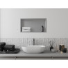 Mexen X-Wall-R nišinė lentyna su apvadu 60 x 30 cm, inox - 1910603010