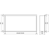 Mexen X-Wall-R įleidžiama lentyna su apsiuvimu 60 x 30 cm, Balta - 1920603010