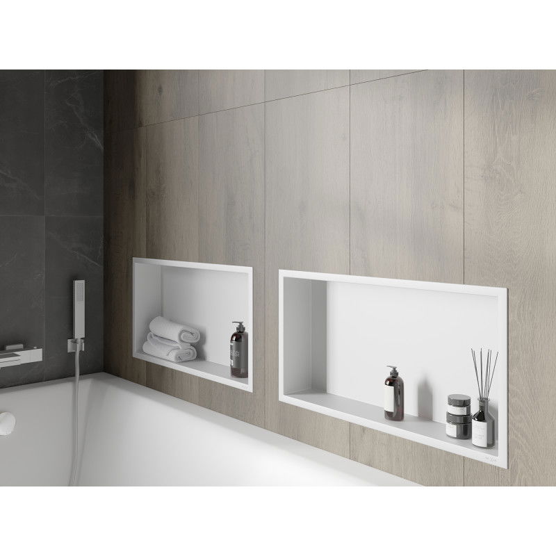 Mexen X-Wall-R nišinis lentyna su apvadu 60 x 30 cm, balta - 1920603010